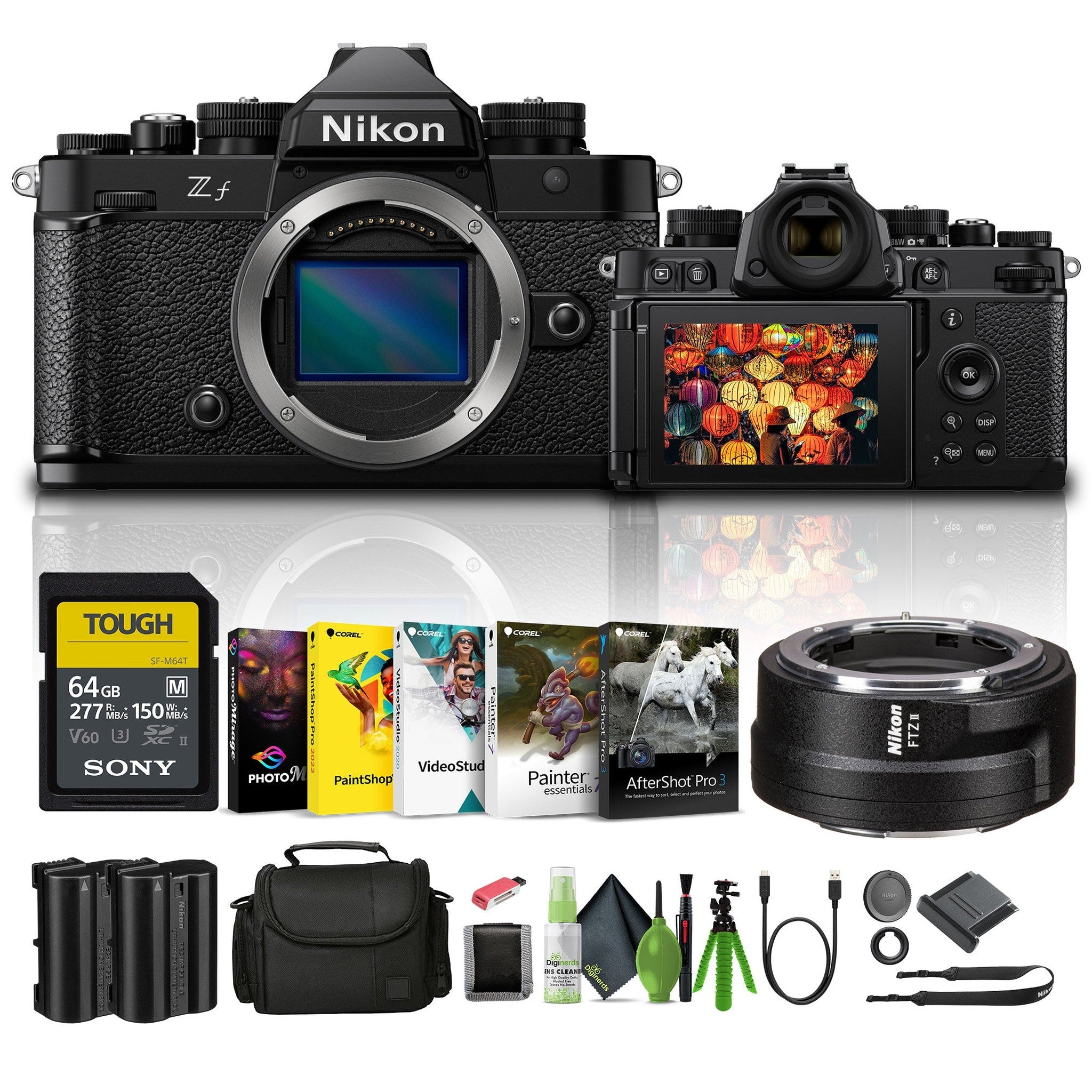 Nikon Zf with 24.5MP Sensor and 4K Video Recording Mirrorless Camera Bundle - Reconditioned Nikon
