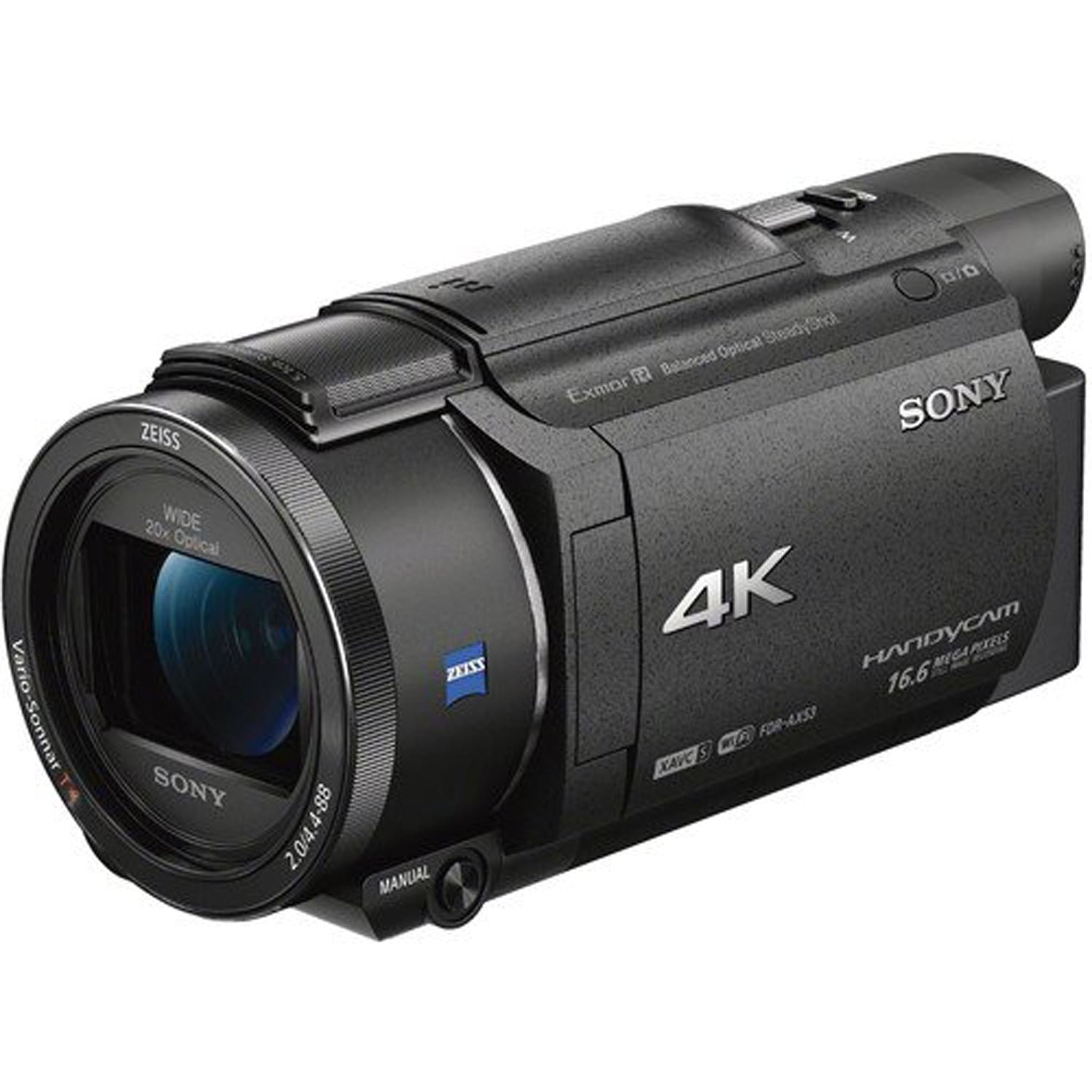 Sony FDR-AX53 4K Ultra HD Handycam Camcorder International Version With Extra Battery, Case, Memory Card Base Bundle Sony