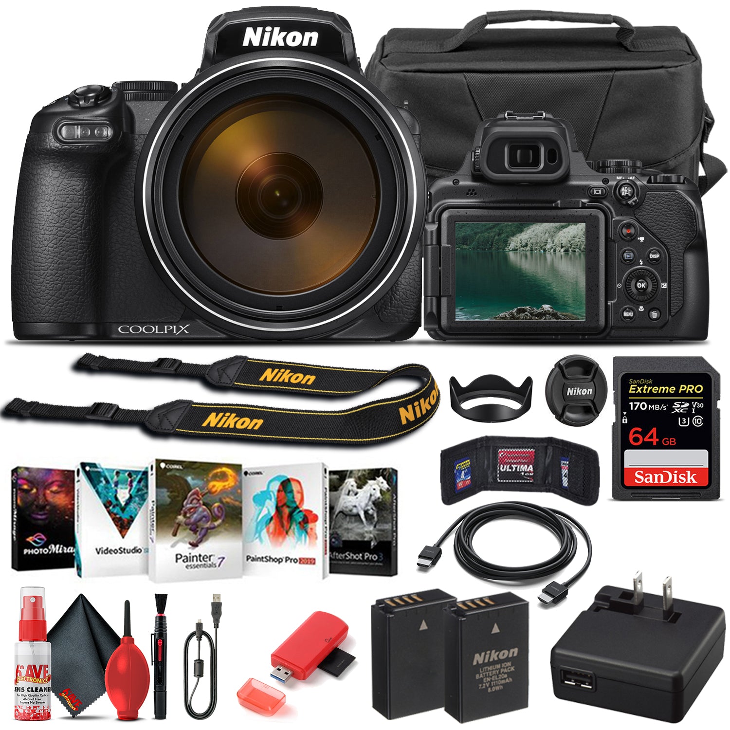 Nikon COOLPIX P1000 Digital Camera 26522 - Basic Bundle