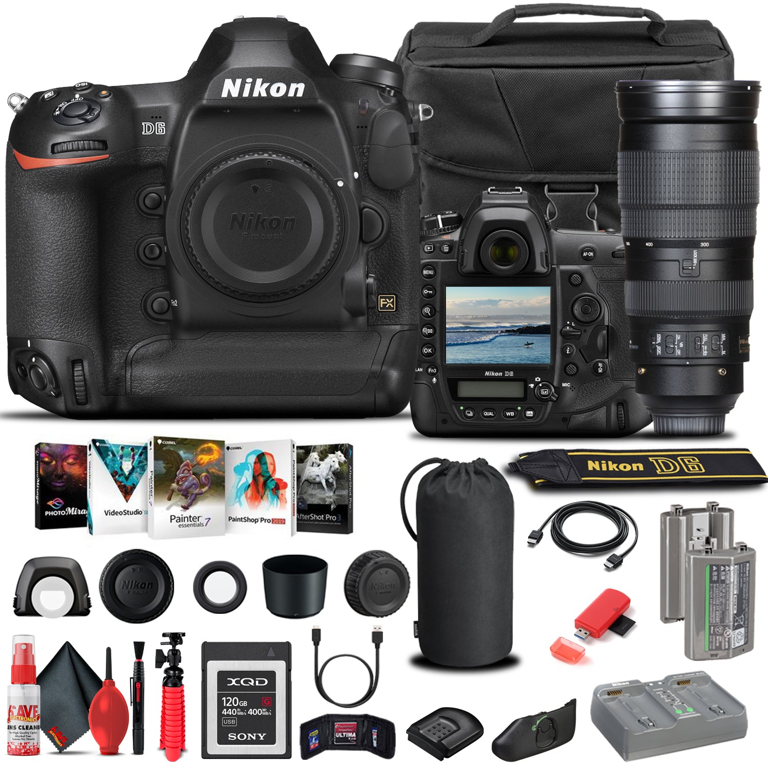 Nikon D6 DSLR Camera Body Only 1624 - Graphic Bundle