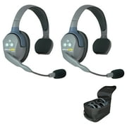 Eartec UL2S UltraLITE Full Duplex Wireless Headset Communication for 2 Users - 2 Single Ear Headsets