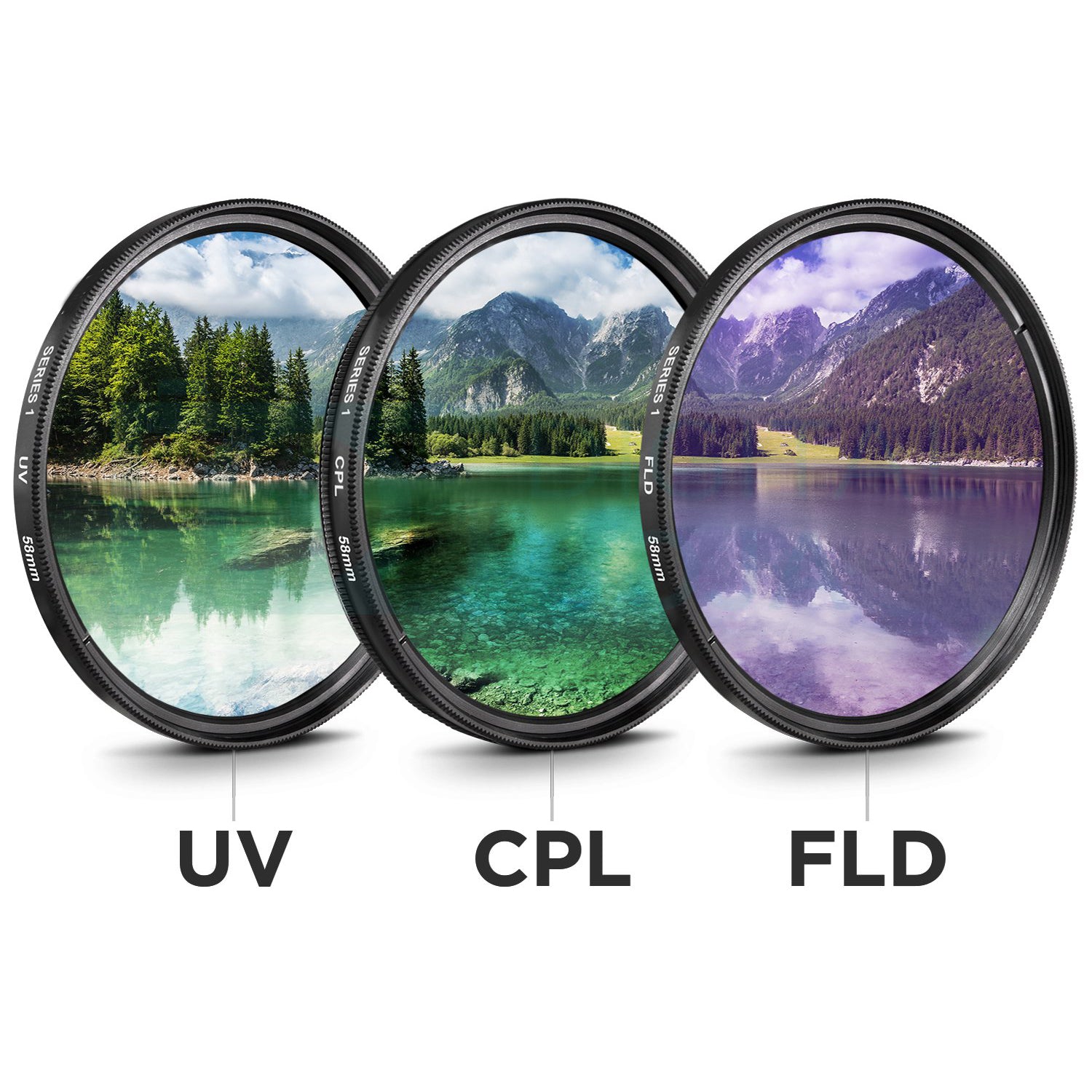 Canon EF 50mm f/1.8 STM Lens (0570C002) Lens with Bundle  includes 3pc Filter Kit  + Lens Pouch + More
