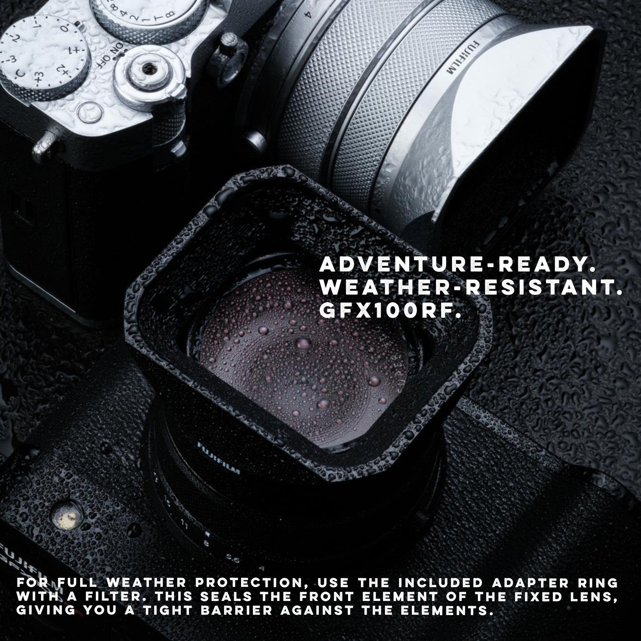 FUJIFILM GFX100RF 102MP Large Format Mirrorless Digital Camera Silver