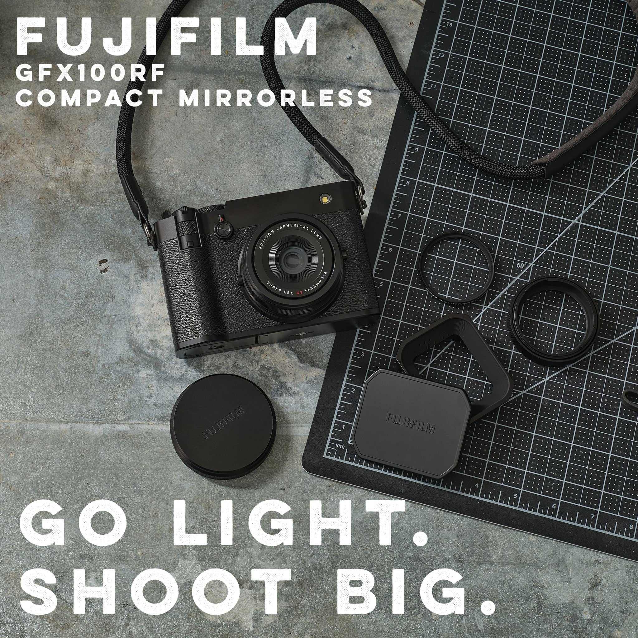 FUJIFILM GFX100RF 102MP Mirrorless Digital Camera Bundle + Accessories Black Fujifilm