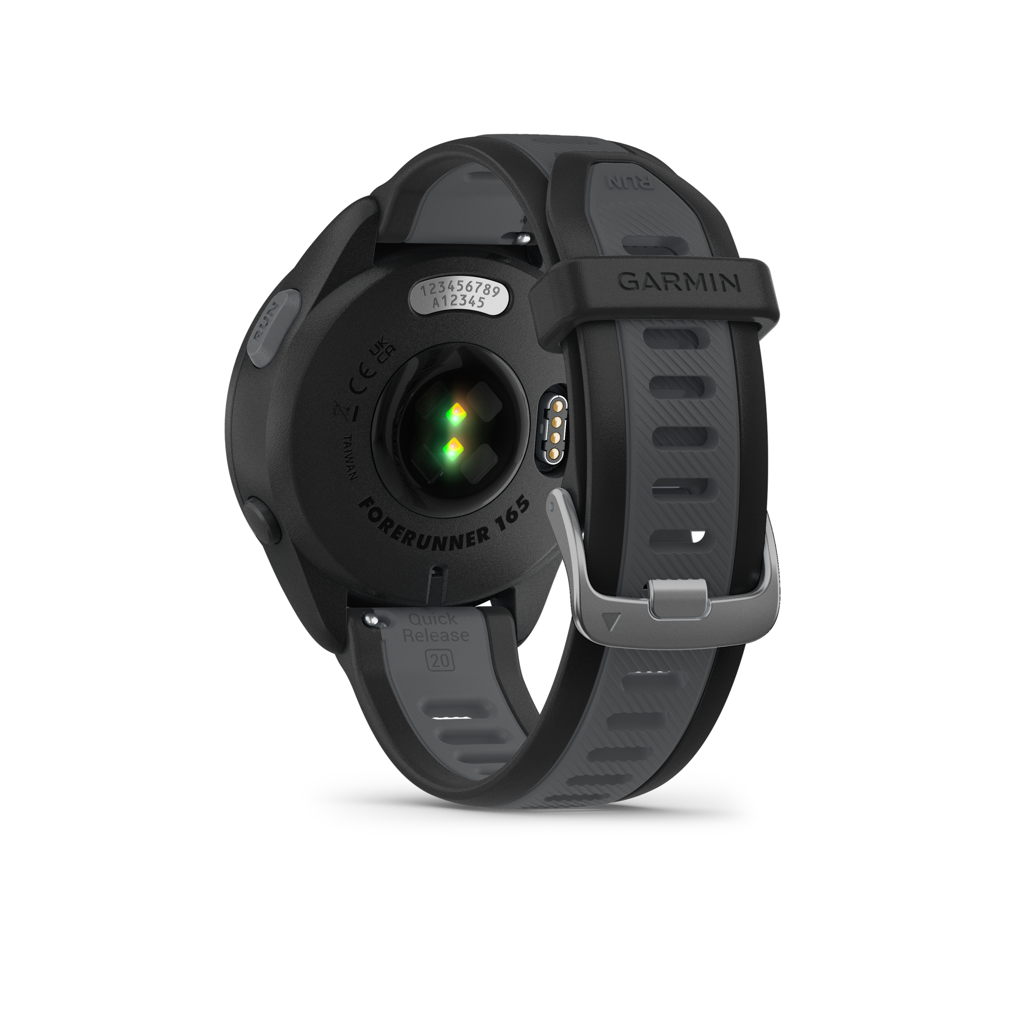 Garmin Forerunner 165 GPS Running Smart watch Bundle - Black/Slate Gray