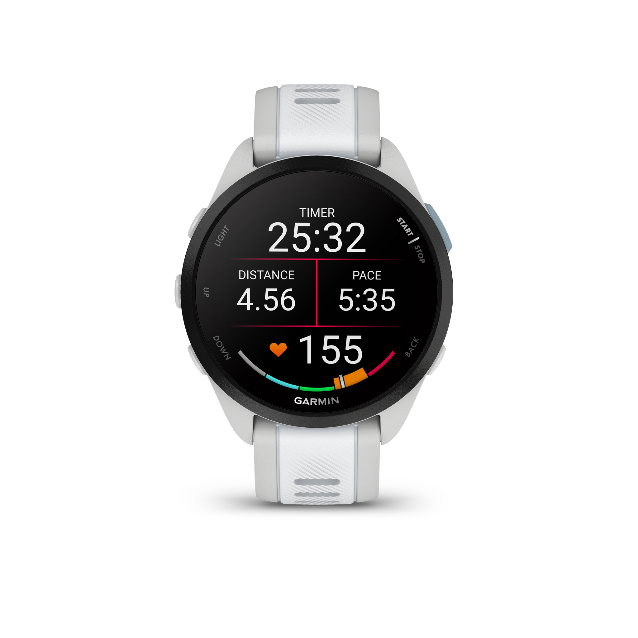 Garmin Forerunner 165 GPS Running Smart Watch Bundle - Mist Gray/Whitestone