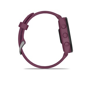 Garmin Forerunner 165 Music GPS Running Smart watch Bundle - Berry/Lilac