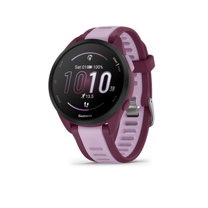 Garmin Forerunner 165 Music GPS Running Smart watch Bundle - Berry/Lilac