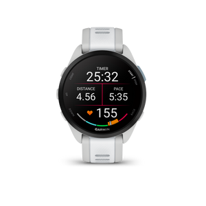 Garmin Forerunner 165 Music GPS Running Smart Watch Bundle - Mist Gray/Whitestone