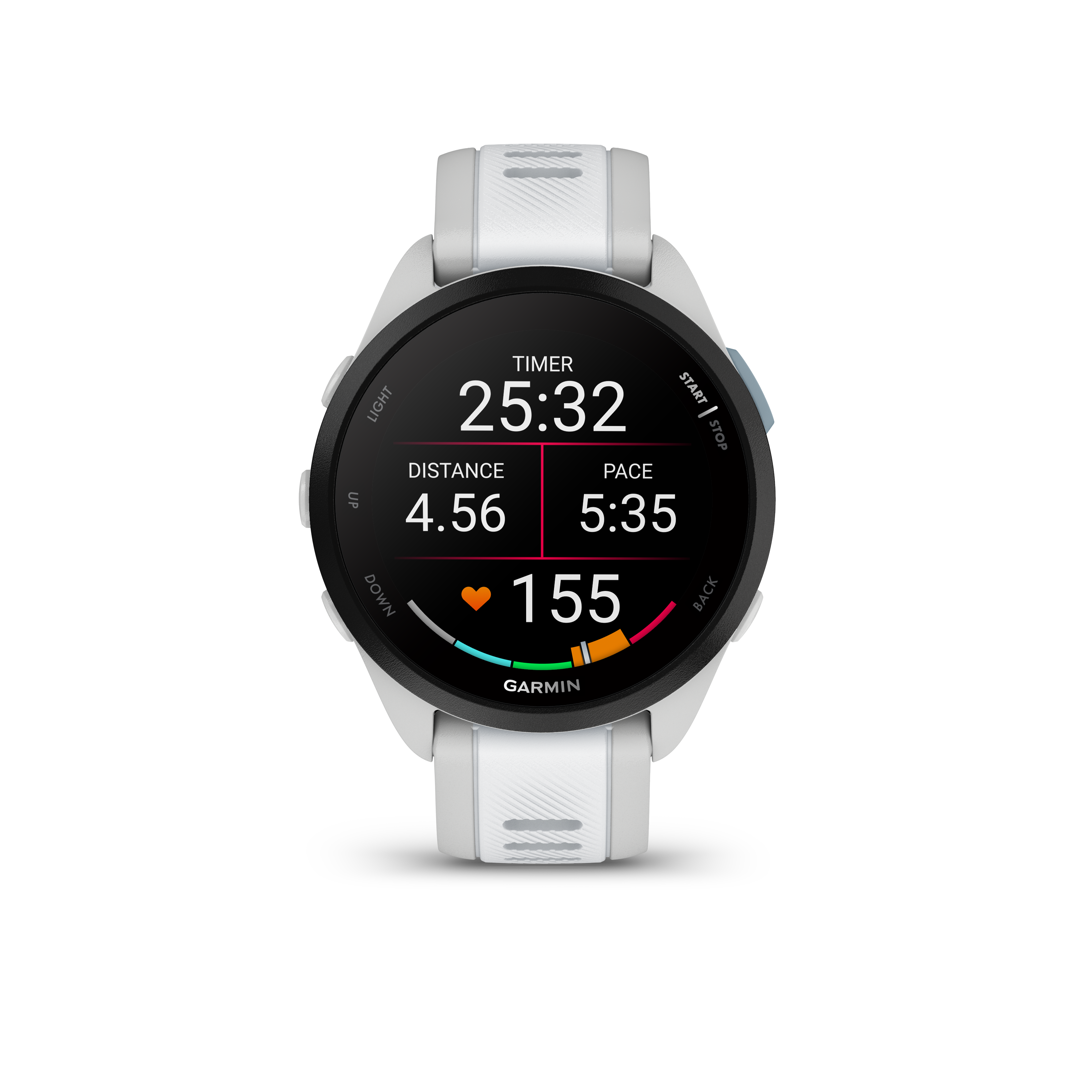 Garmin Forerunner 165 Music GPS Running Smart watch Bundle- Mist Gray/Whitestone
