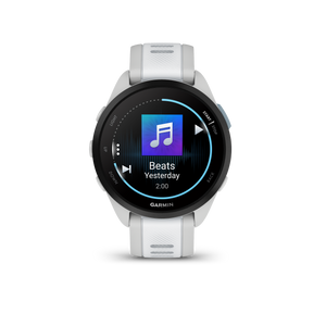 Garmin Forerunner 165 Music GPS Running Smart Watch Bundle - Mist Gray/Whitestone