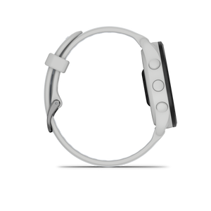 Garmin Forerunner 165 Music GPS Running Smart Watch Bundle - Mist Gray/Whitestone