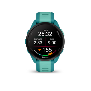Garmin Forerunner 165 Music GPS Running Smartwatch Bundle - Turquoise/Aqua