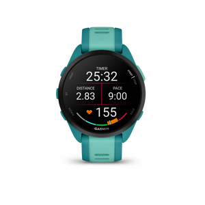 Garmin Forerunner 165 Music GPS Running Smart watch Bundle - Turquoise/Aqua