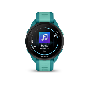Garmin Forerunner 165 Music GPS Running Smart watch Bundle - Turquoise/Aqua