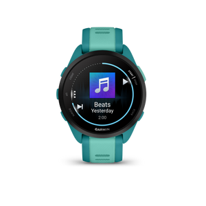 Garmin Forerunner 165 Music GPS Running Smart watch Bundle - Turquoise/Aqua