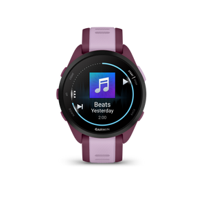 Garmin Forerunner 165 Music GPS Running Smart watch Bundle - Berry/Lilac