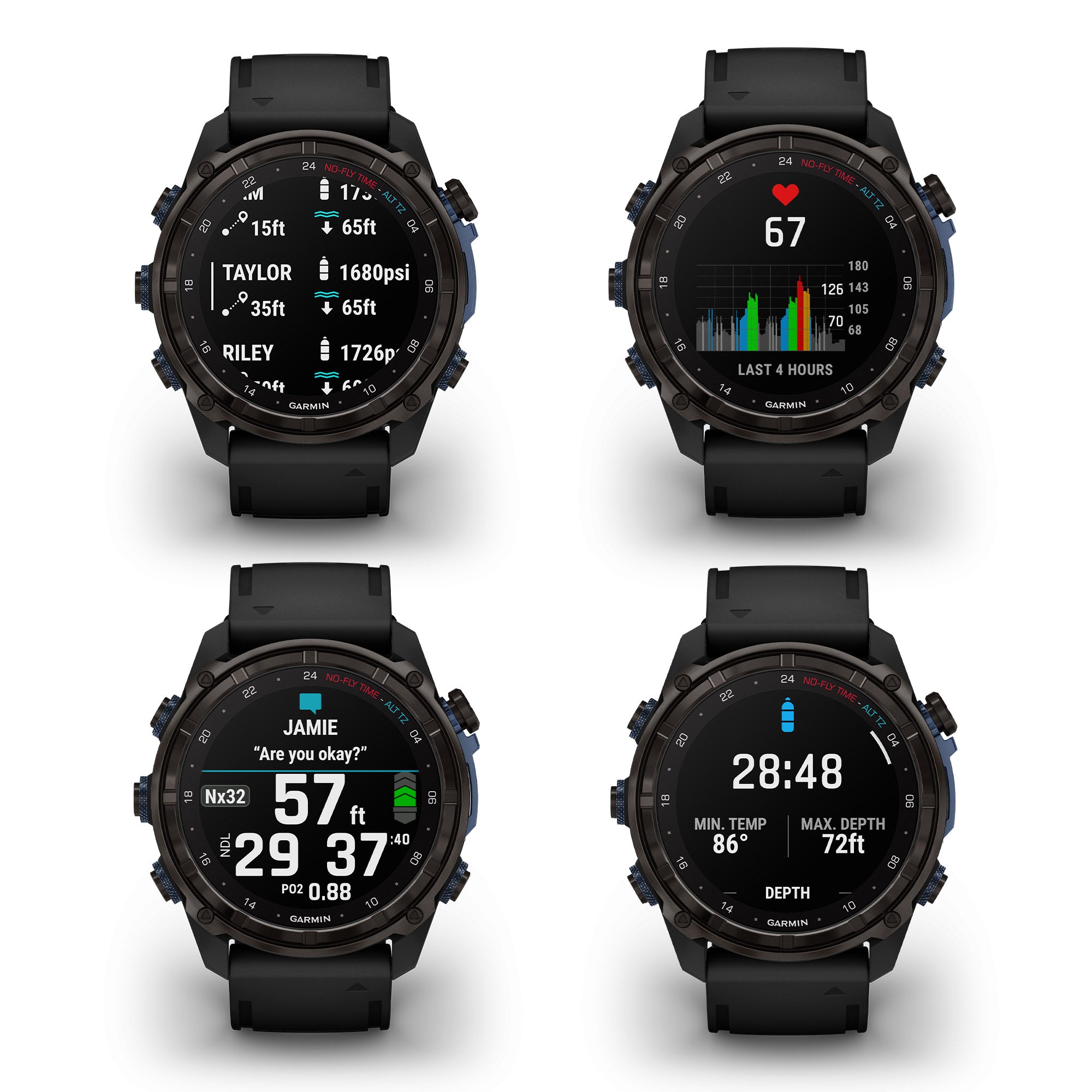 Garmin Descent Mk3i, Dive Computer and Multisport GPS Smartwatch, Black- Bundle