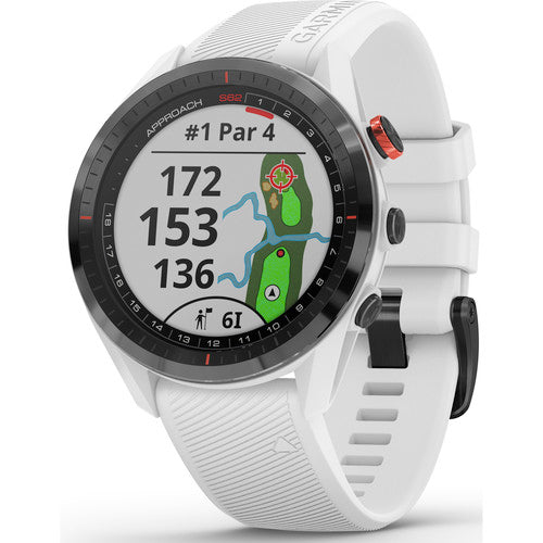Garmin Approach S62, Premium Golf GPS Watch, Built-in Virtual Caddie, Mapping and Full Color Screen, White