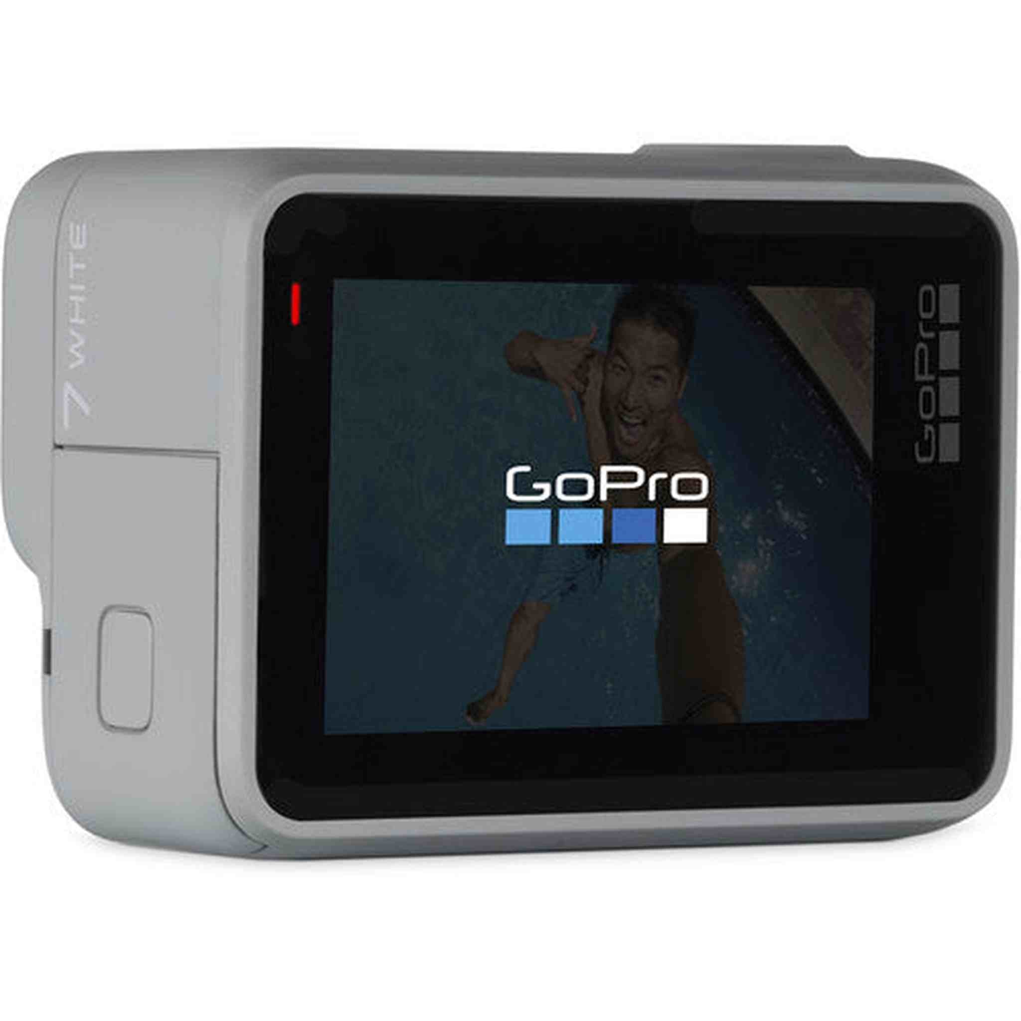 GoPro HERO7 White Waterproof Digital Action Camera with Touch Screen 1080p HD Video 10MP Photos - Used GoPro