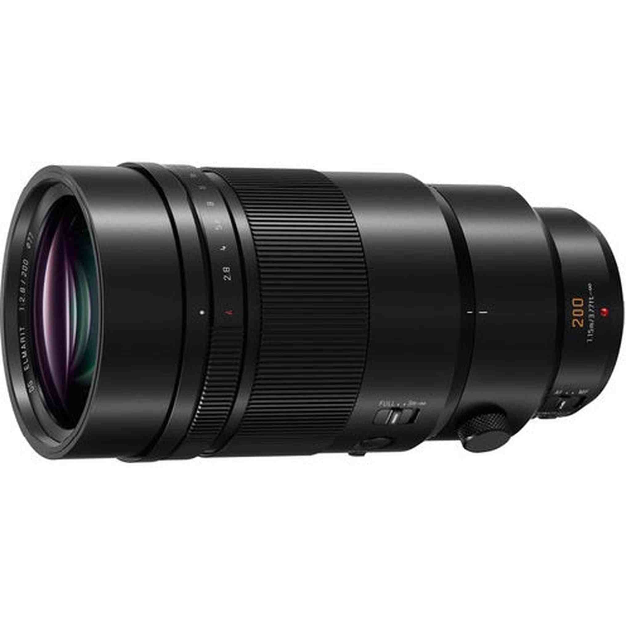 PANASONIC LUMIX G LEICA DG ELMARIT PROFESSIONAL LENS, 200mm, F2.8 ASPH, Mirrorless Micro Four Thirds, POWER Optical O.I. - Reconditioned Panasonic