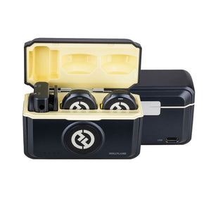 Hollyland Lark M2 Wireless Lavalier Microphone for iPhone/Android/Camera/PC/Laptop with Lightning/USB-C/Plug, 48KHz 24Bit, 1000ft Range, Noise Cancellation, 30H Battery for Video Recording, Streaming