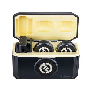 Hollyland Lark M2 Wireless Lavalier Microphone for iPhone/Android/Camera/PC/Laptop with Lightning/USB-C/Plug, 48KHz 24Bit, 1000ft Range, Noise Cancellation, 30H Battery for Video Recording, Streaming