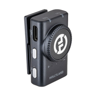 Hollyland Lark M2 Wireless Lavalier Microphone for iPhone/Android/Camera/PC/Laptop with Lightning/USB-C/Plug, 48KHz 24Bit, 1000ft Range, Noise Cancellation, 30H Battery for Video Recording, Streaming