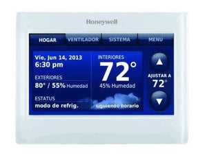 Honeywell THX9421R5021WW 2 Wire IAQ High Definition Touch Screen Thermostat with Red Link Technology, White