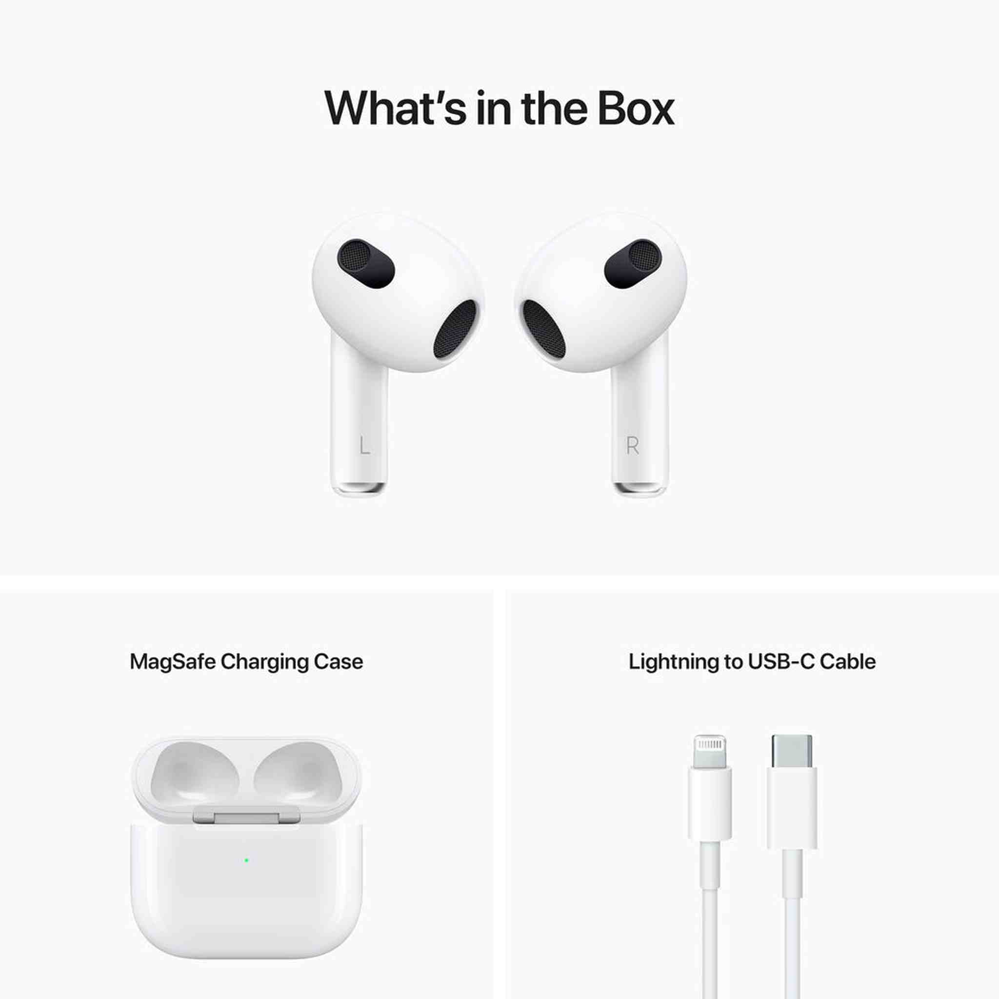 Apple AirPods with MagSafe Charging (3rd Gen) with Cable Ties + Charger