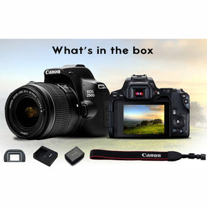 Canon EOS 250D / Rebel SL3 DSLR Camera with 18-55mm Lens Black + Creative Filter Set, EOS Camera Bag + Sandisk Ultra 64GB Card