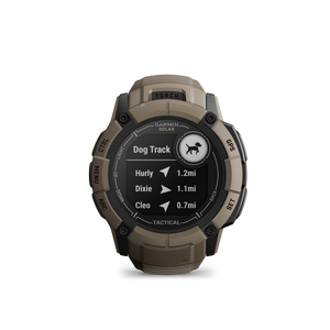Garmin Instinct 2X Solar Tactical Edition GPS Smartwatch, Coyote Tan, Bundle Garmin