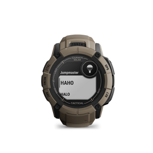 Garmin Instinct 2X Solar Tactical Edition GPS Smartwatch, Coyote Tan, Bundle Garmin