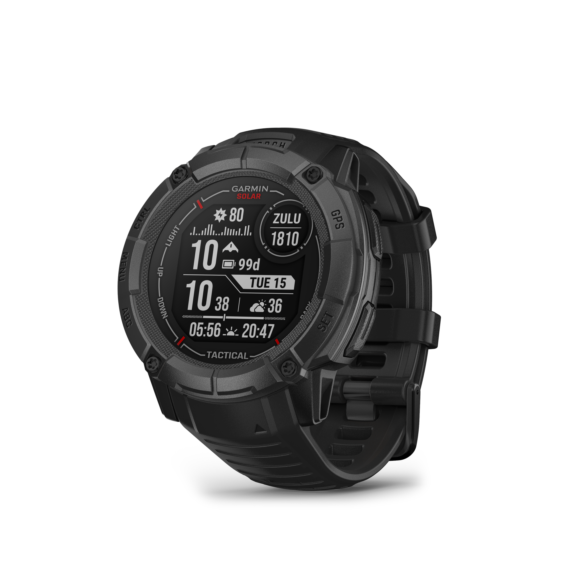 Garmin Instinct 2X Solar - Tactical Edition Rugged GPS Smartwatch Black Bundle