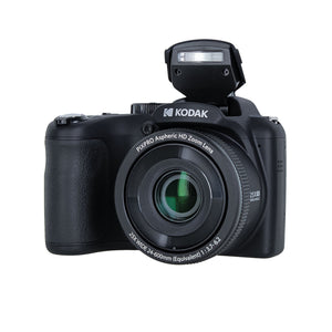 Kodak PIXPRO AZ255 Digital Camera Black AZ255BK + 64GB Card + Bag + Cloth