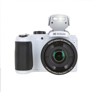Kodak PIXPRO AZ255 Digital Camera White AZ255WH + 64GB Card + Bag + Cloth