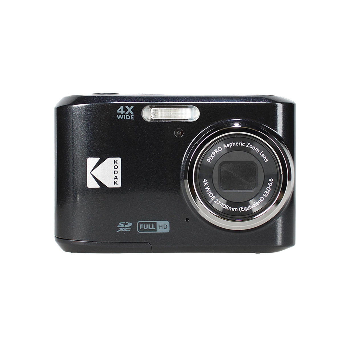 Kodak PIXPRO FZ45 Digital Camera Black FZ45BK + 64GB Card + Camera Case + Cleaning Cloth