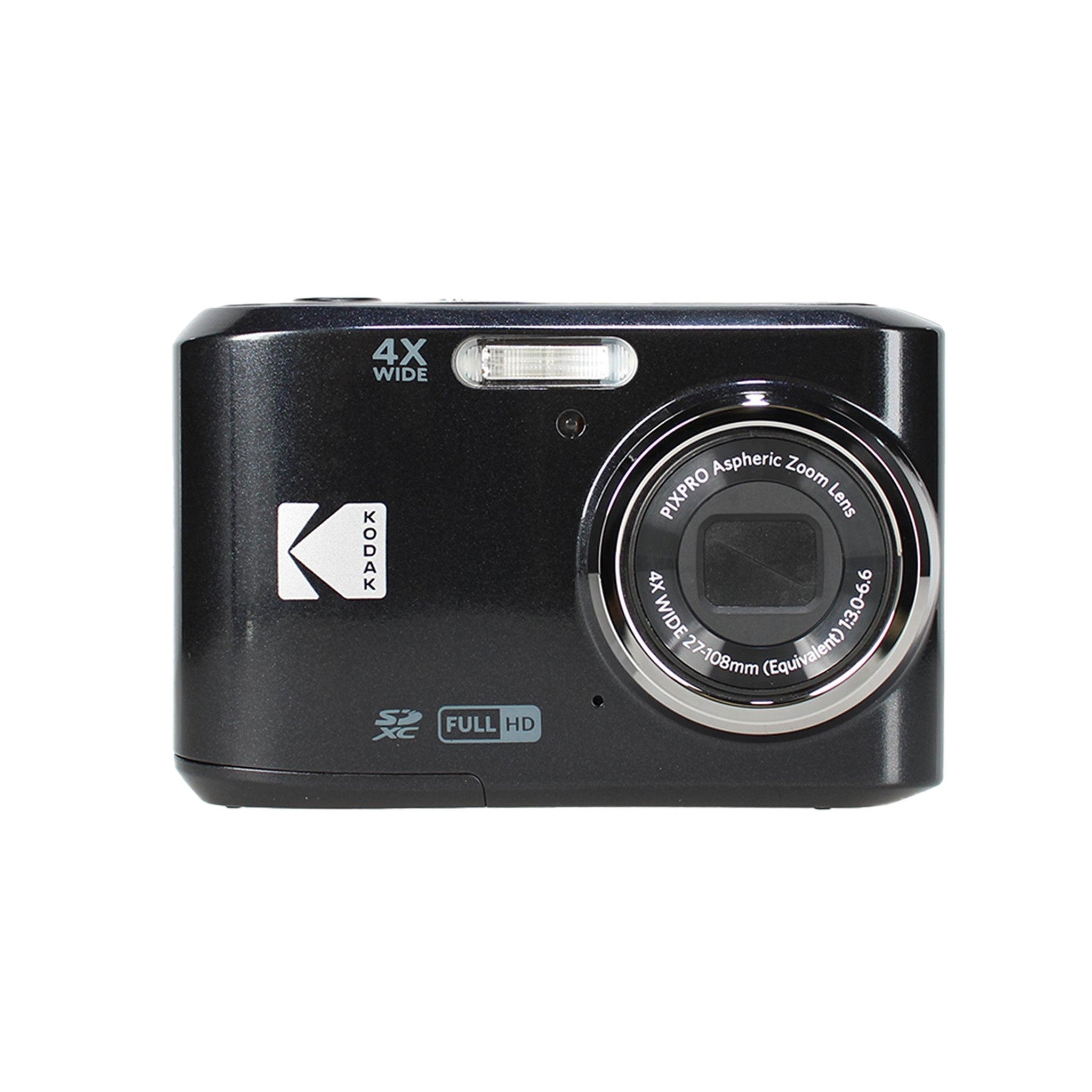 Kodak PIXPRO FZ45 Digital Camera Black FZ45BK + 32GB Card + Camera Case + Cleaning Cloth