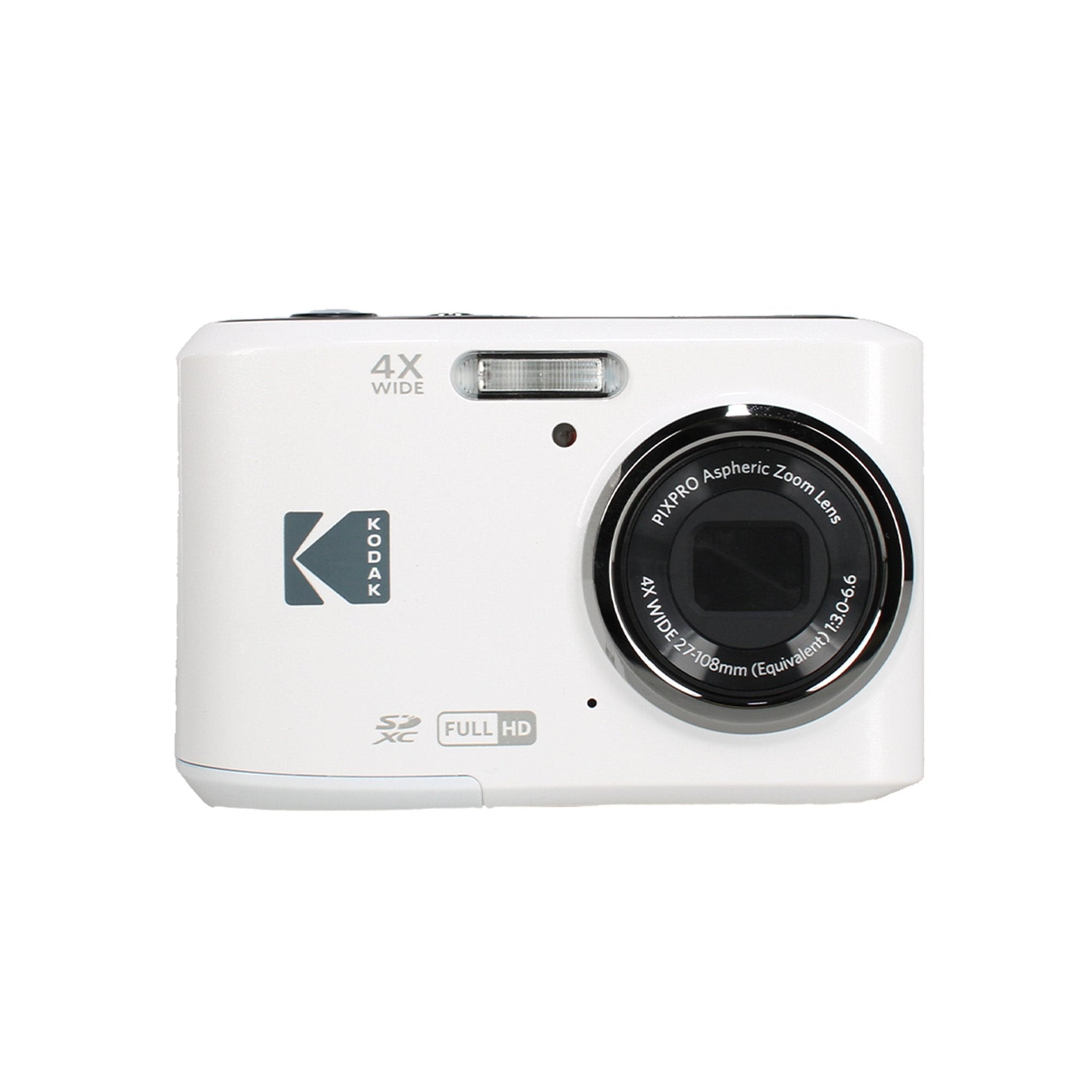 Kodak PIXPRO FZ45 Digital Camera White FZ45WH + 32GB Card + Camera Case + Cleaning Cloth