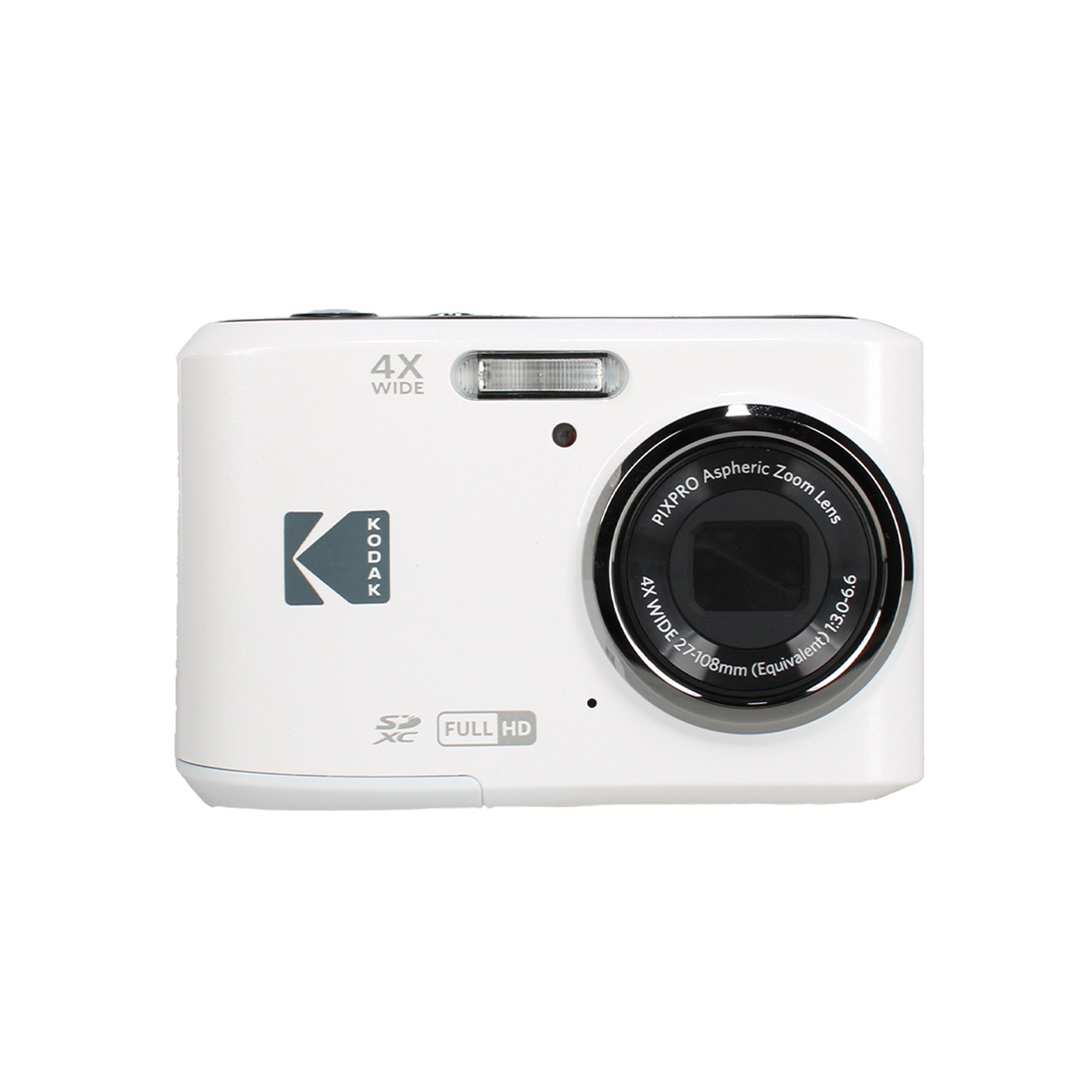 Kodak Pixpro FZ45 Digital Camera in White FZ45WH Bundle with Accessories