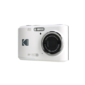 Kodak Pixpro FZ45 Digital Camera in White FZ45WH Bundle with Accessories
