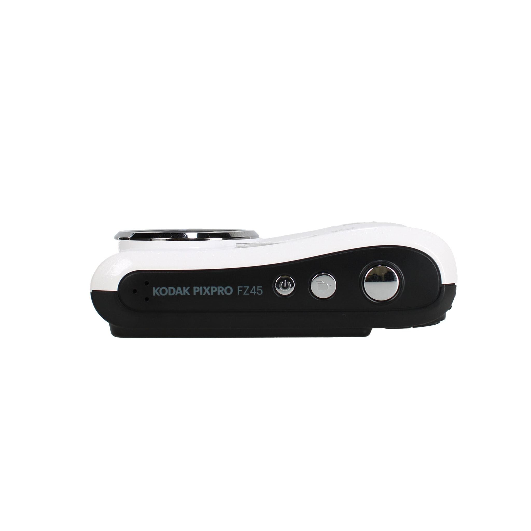 Kodak PIXPRO FZ45 Digital Camera White FZ45WH + 128GB Card + Camera Case + Cleaning Cloth