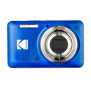 Kodak PIXPRO FZ55 Digital Camera Blue FZ55BL + 64GB Card + Case + Cleaning Cloth