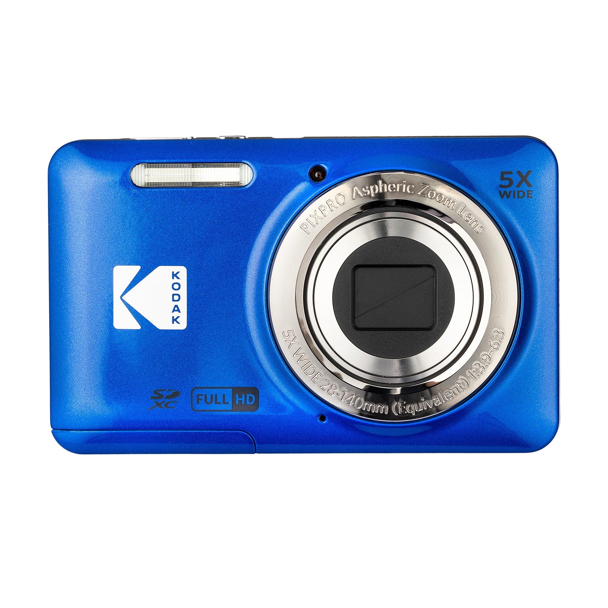 Kodak PIXPRO FZ55 Digital Camera Blue FZ55BL + 32GB Card + Case + Cleaning Cloth