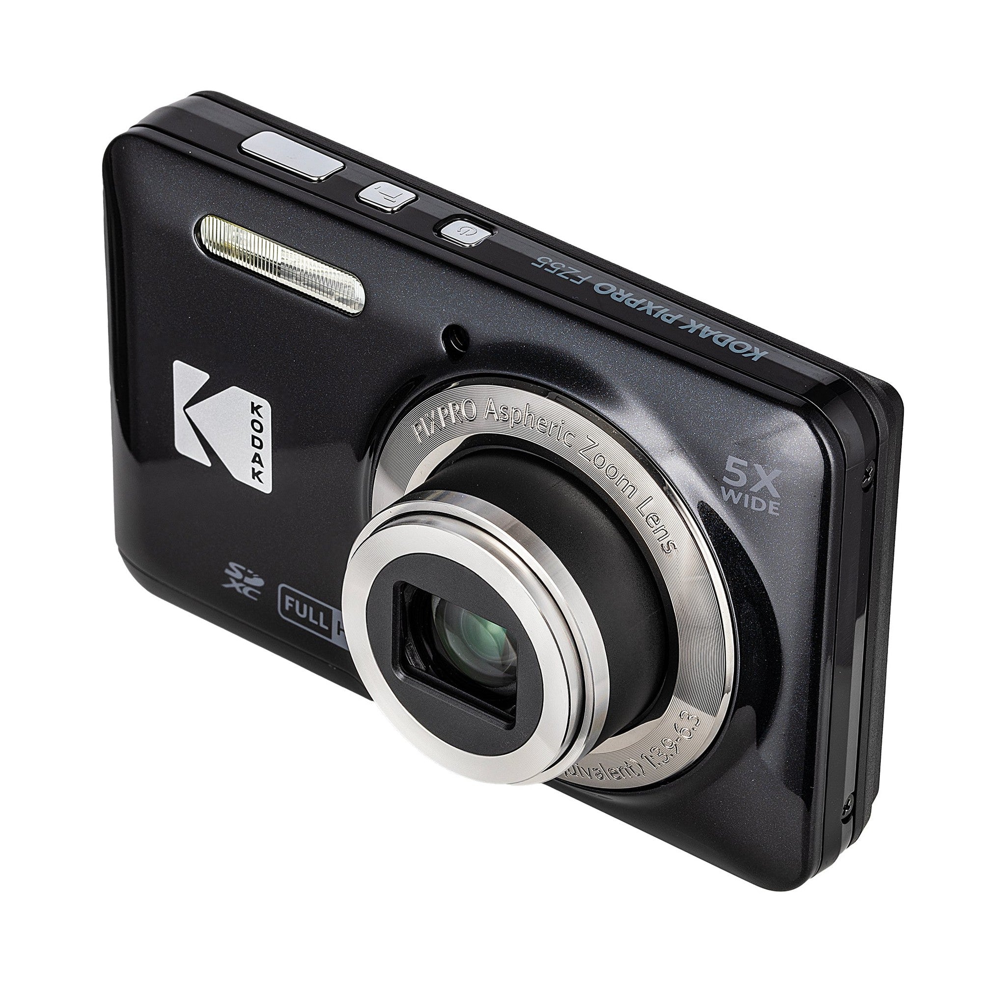 Kodak PIXPRO FZ55 Digital Camera Black + 64GB Card + Case + Cleaning Cloth Creator Kit