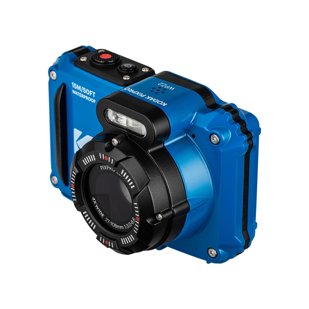 Kodak PIXPRO WPZ2 Digital Camera Blue WPZ2BL + 32GB Card + Case + Cleaning Cloth