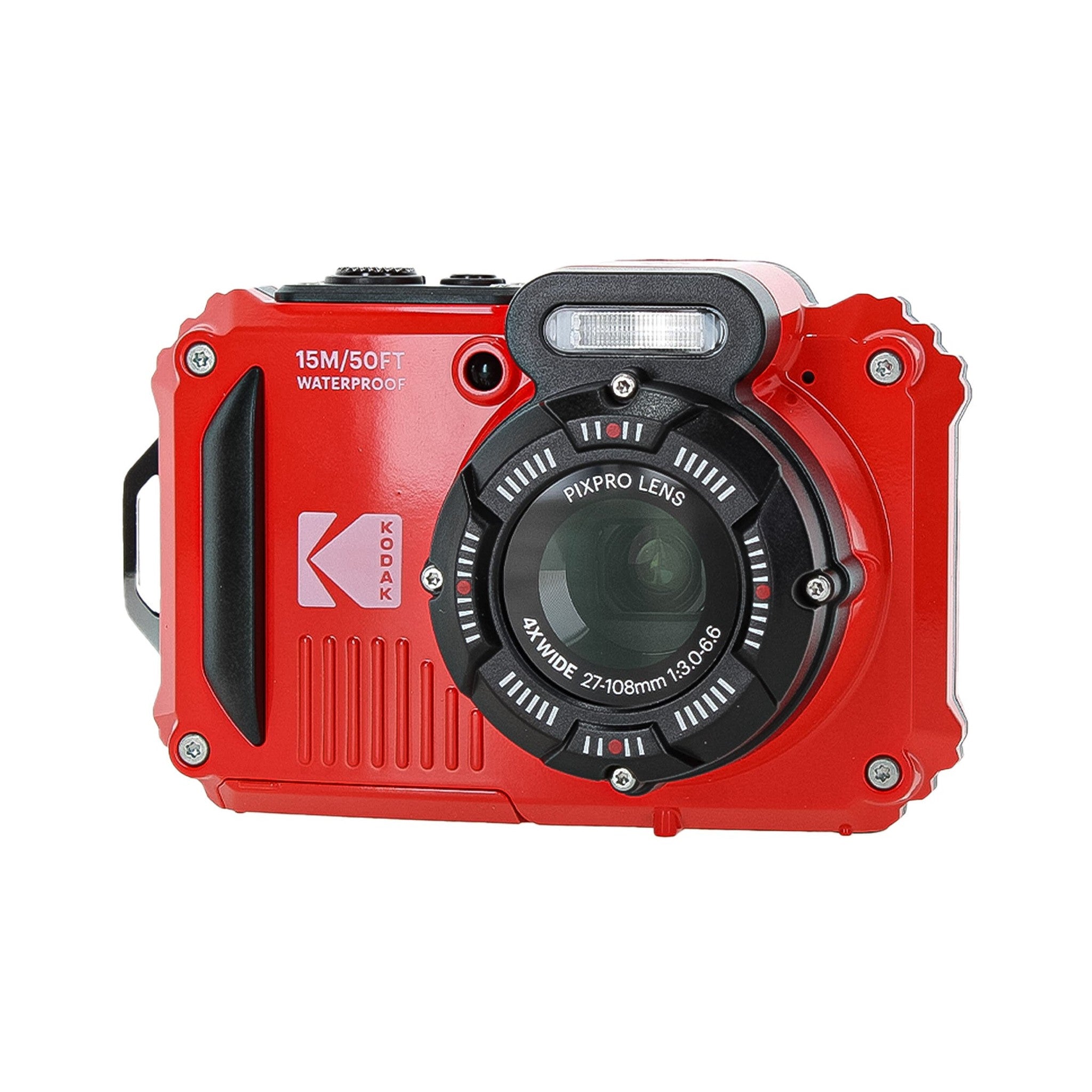 KODAK PIXPRO WPZ2 Rugged Waterproof Dustproof Digital Vlogging Camera Red