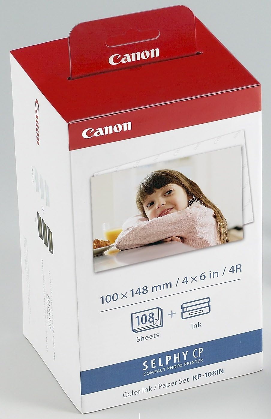 Canon Color Ink and 108 Sheet 4 x 6 Paper Set (KP-108IN)