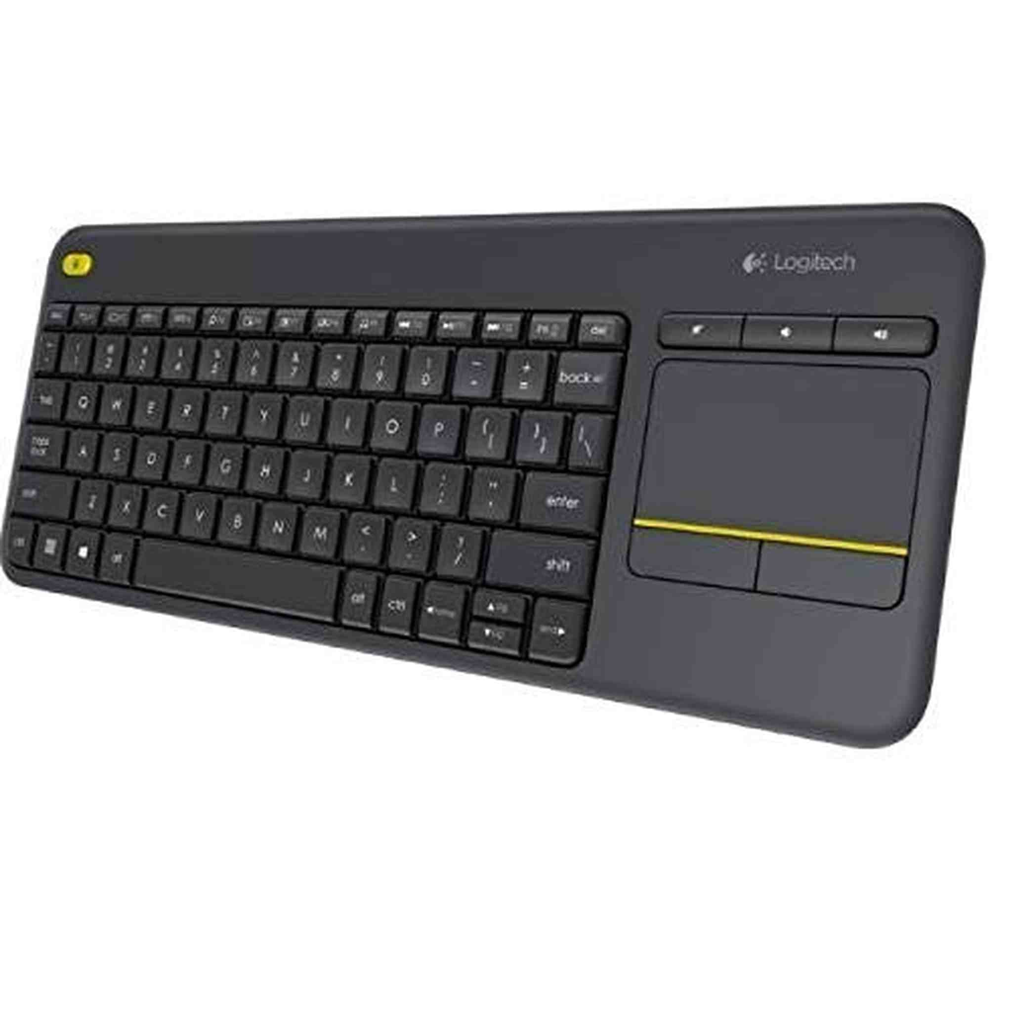 Logitech K400 Plus Wireless Touch TV Keyboard with Easy Media Control and Built-In Touchpad Logitech