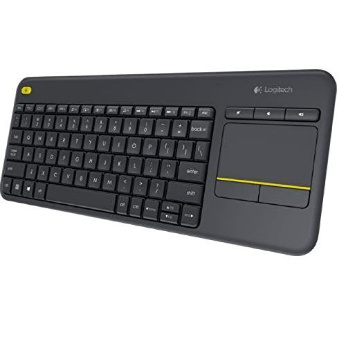 Logitech K400 Plus Wireless Touch TV Keyboard with Easy Media Control and Built-In Touchpad